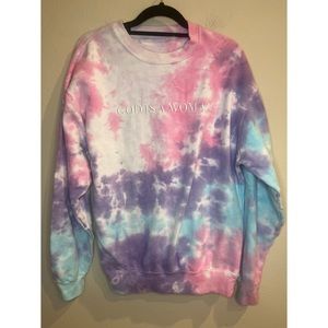 Ariana Grande Sweetener 2018 God Is A Woman Tie Dye Crewneck Size‎ Small